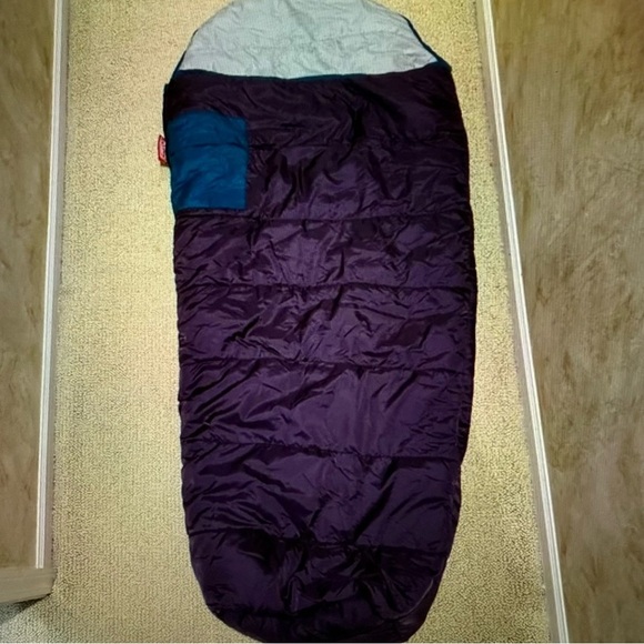 Coleman mummy style, sleeping bag, youth, color purple, 30 x 66 - Picture 1 of 12